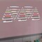 10Pcs Wall mounted Nail Polish Triangular Nail Polish Racks 5-tier Display Racks